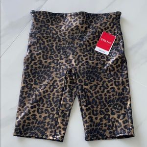 SPANX faux leather leopard leggings
